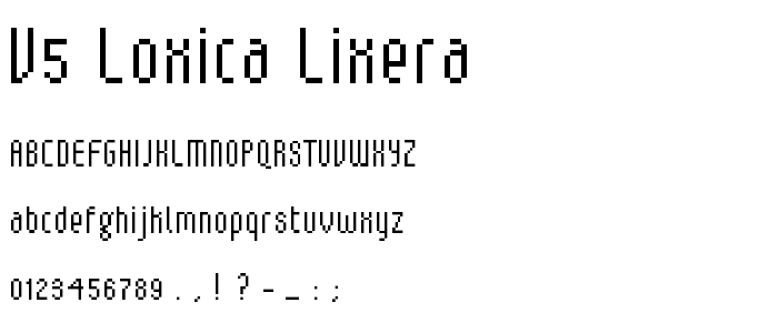 V5 Loxica Lixera font